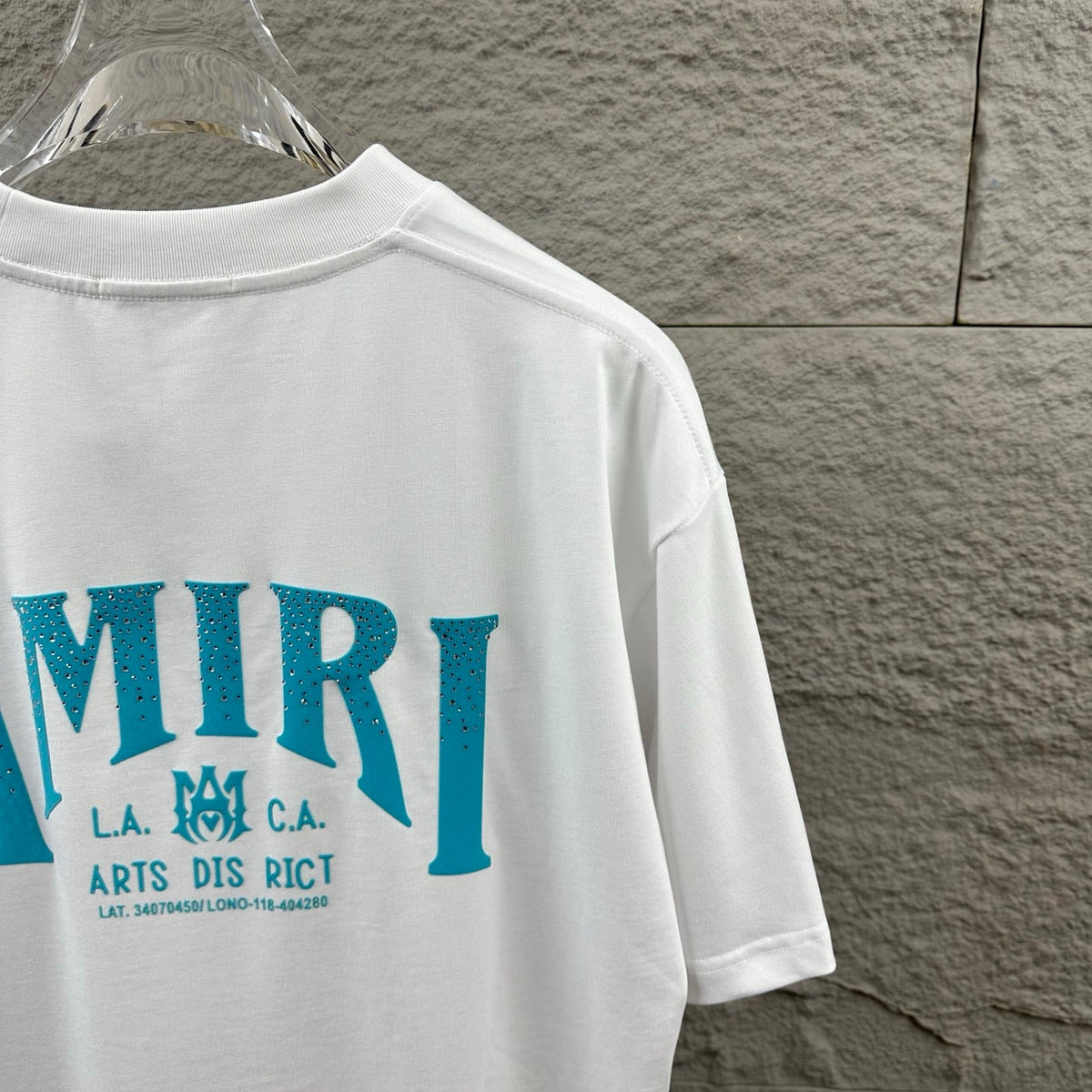 Classic letter hot stamping+plush technology unisex T-shirt
