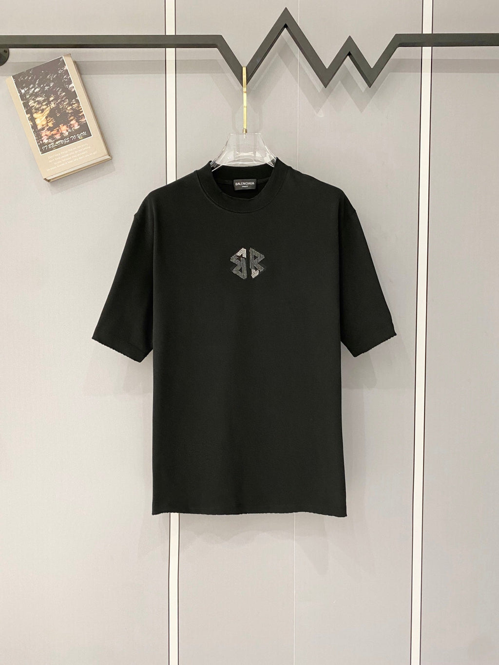 Classic letter printed pure cotton T-shirt -015