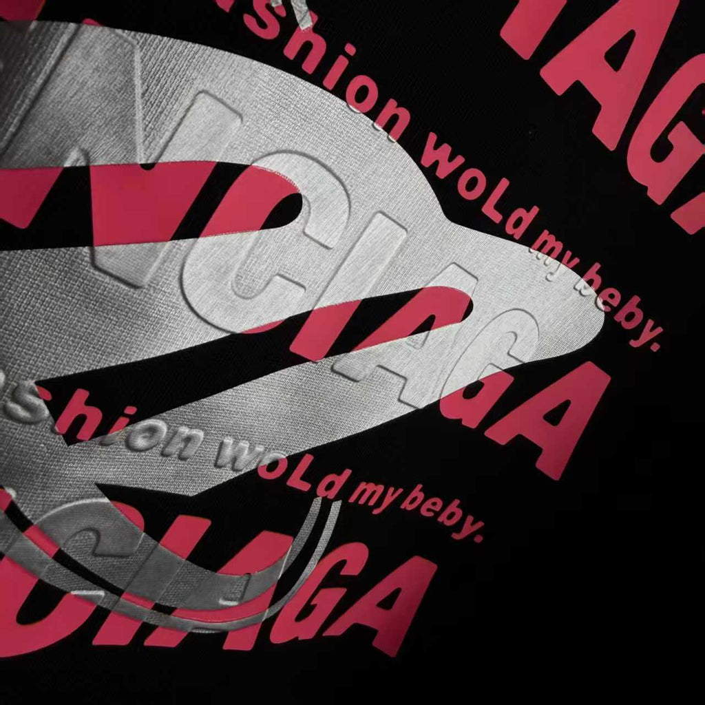 New hot stamping printed T-shirt