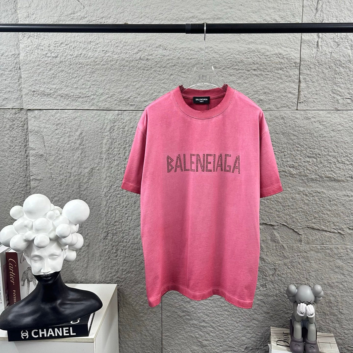 Hot stamping+hot drilling process pure cotton fabric short sleeved T-shirt for both men and women