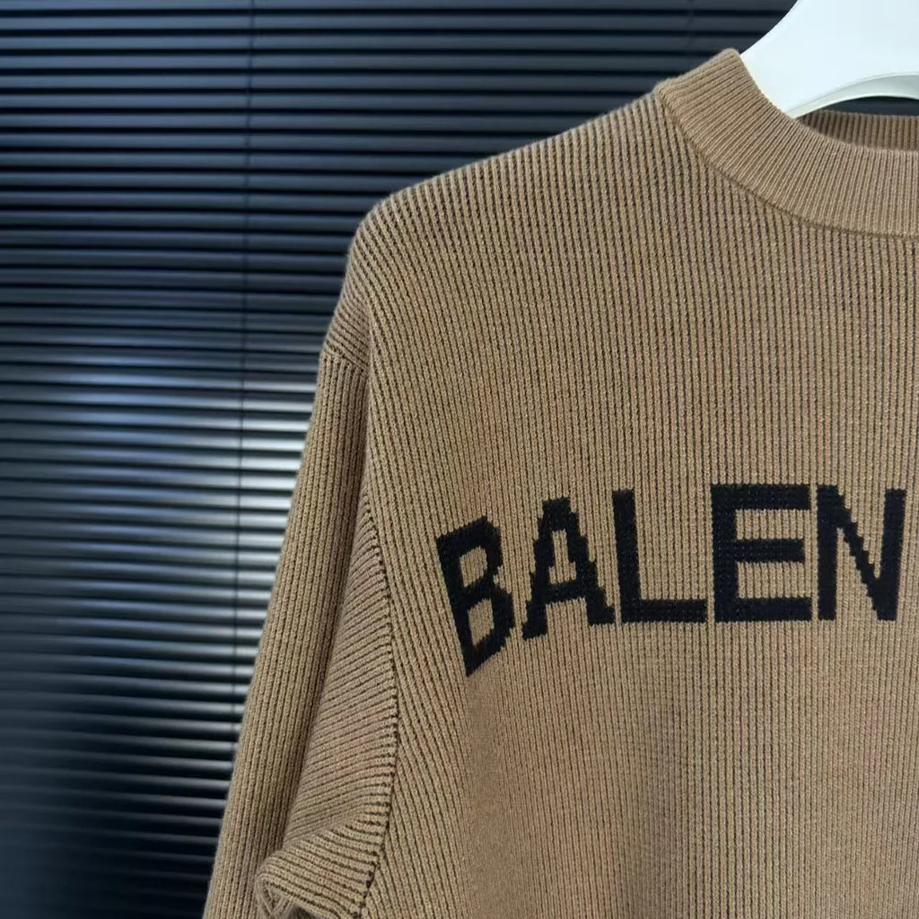 New letter embroidered sweater