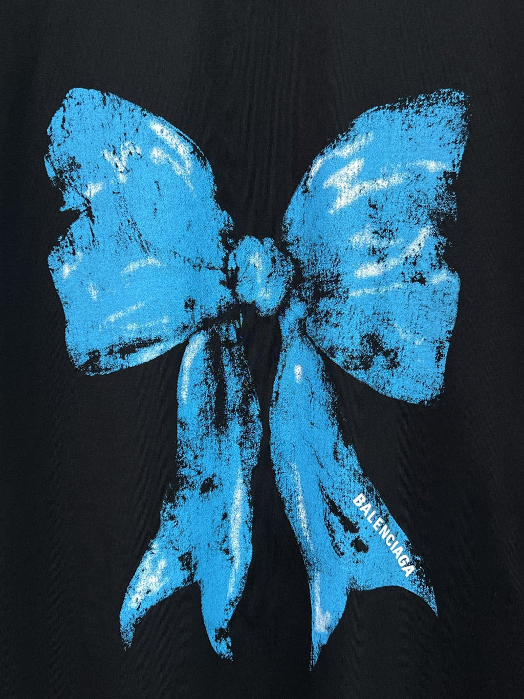 New Front Bow Direct Spray Printed Short Sleeve T-shirt