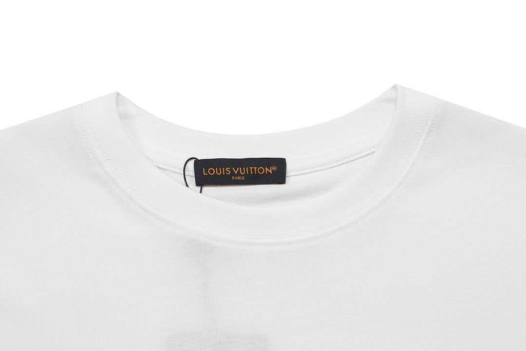 2026 new custom leather badge logo unisex short sleeved t-shirt
