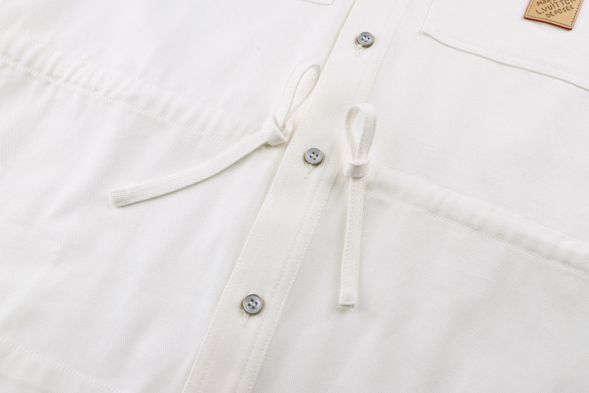 Identification jacquard jacket style shirt