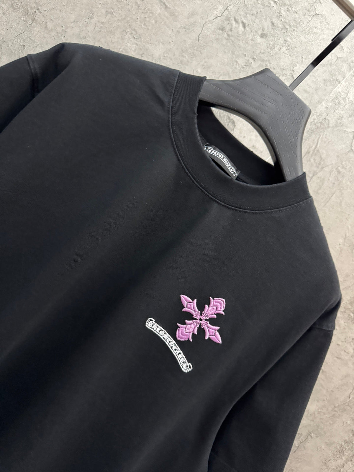 3D Embroidery UV Color Changing Short Sleeve