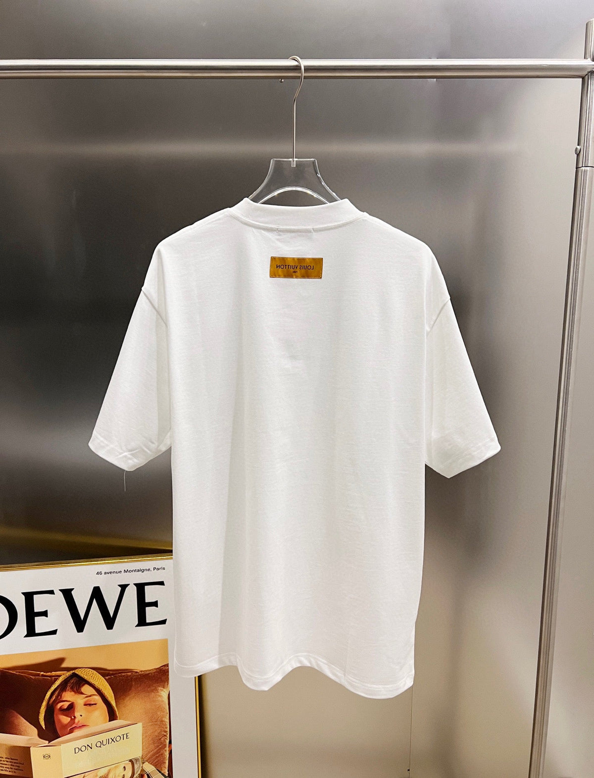 Classic letter three-dimensional craft short sleeved T-shirt