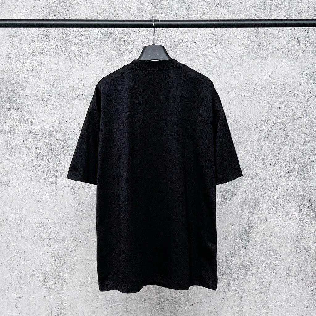 3M printed short sleeved T-shirt with letter embroidery