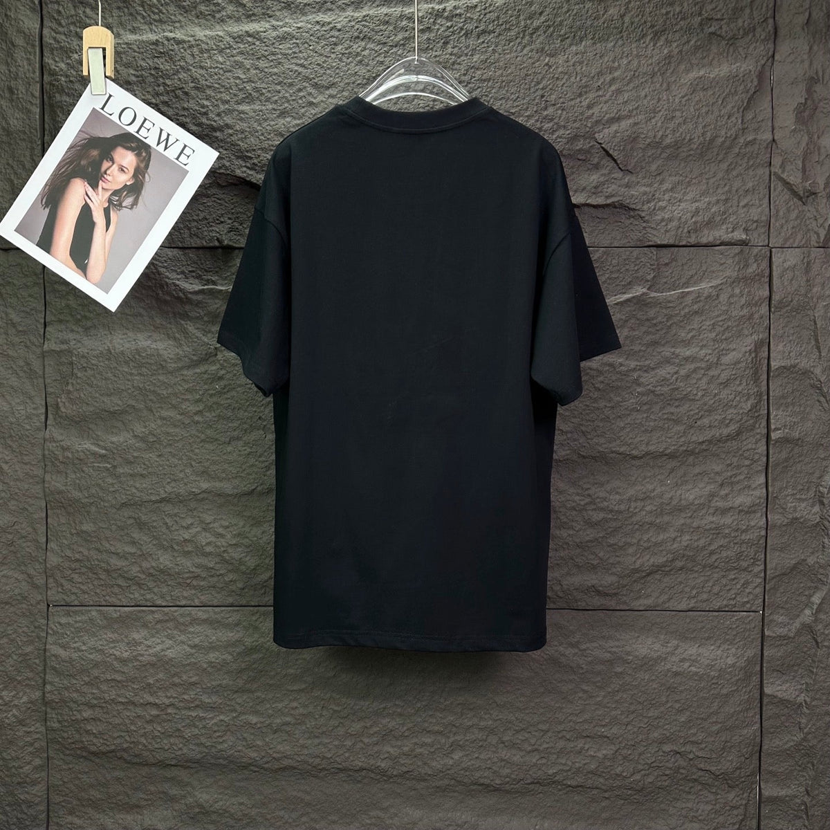 Letter logo couple's short sleeved T-shirt