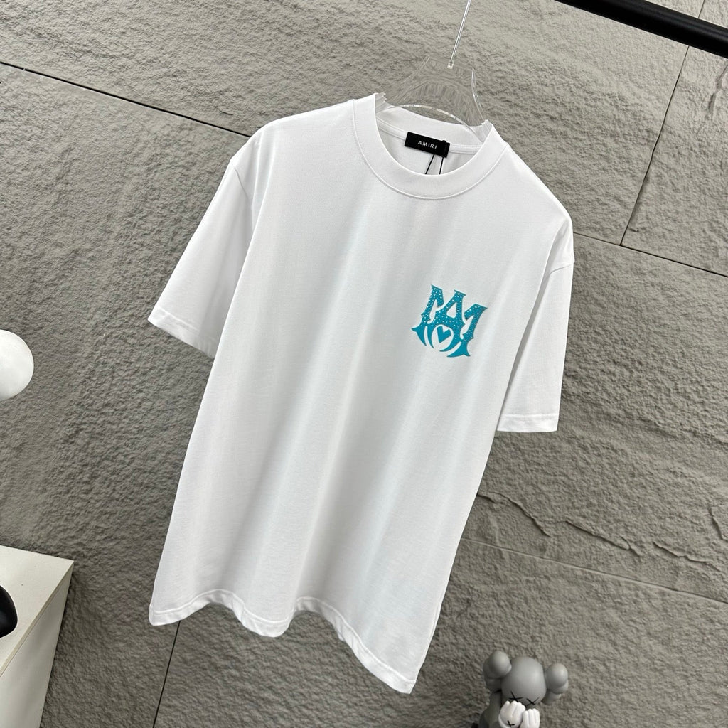 Classic letter hot stamping+plush technology unisex T-shirt