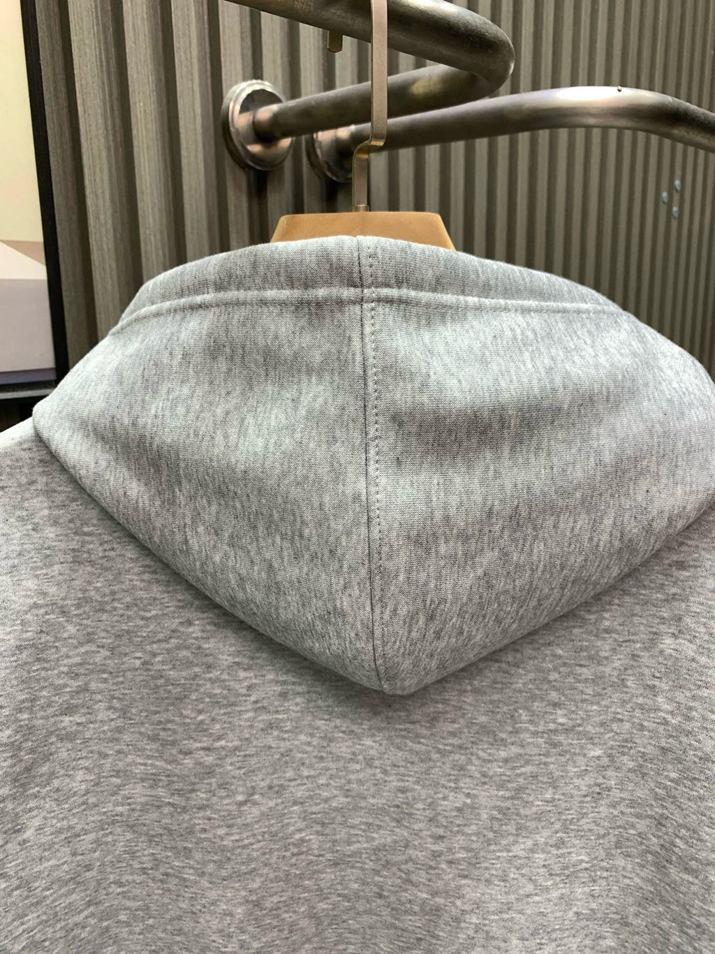 Double stranded cotton hoodie