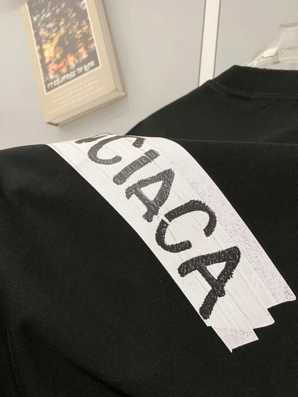 Classic letter printed pure cotton T-shirt -2
