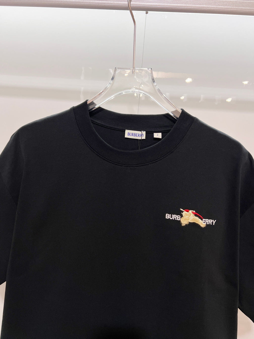New plush warhorse embroidered letter short sleeved shirt