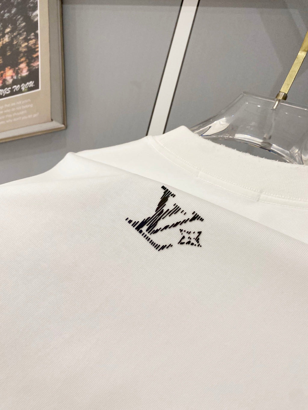 Classic letter printed pure cotton T-shirt -011