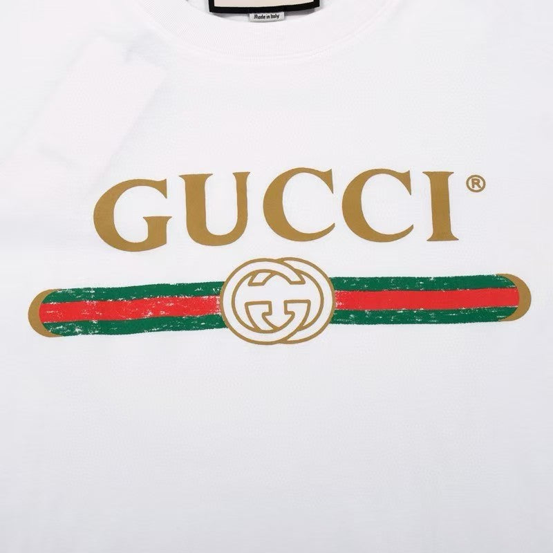 Early spring printed letter short sleeved shirt