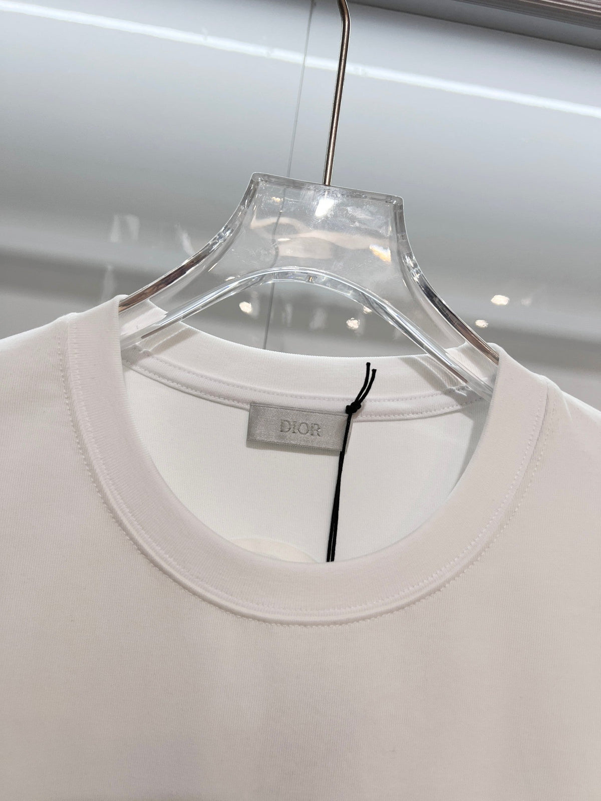 New snow velvet embroidered logo short sleeved shirt