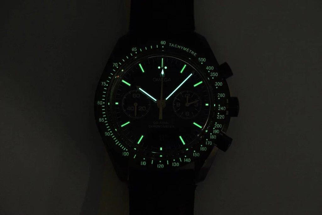 Chronograph -Moon back - Black Ceramic- Black Leather- Automatic - 44mm