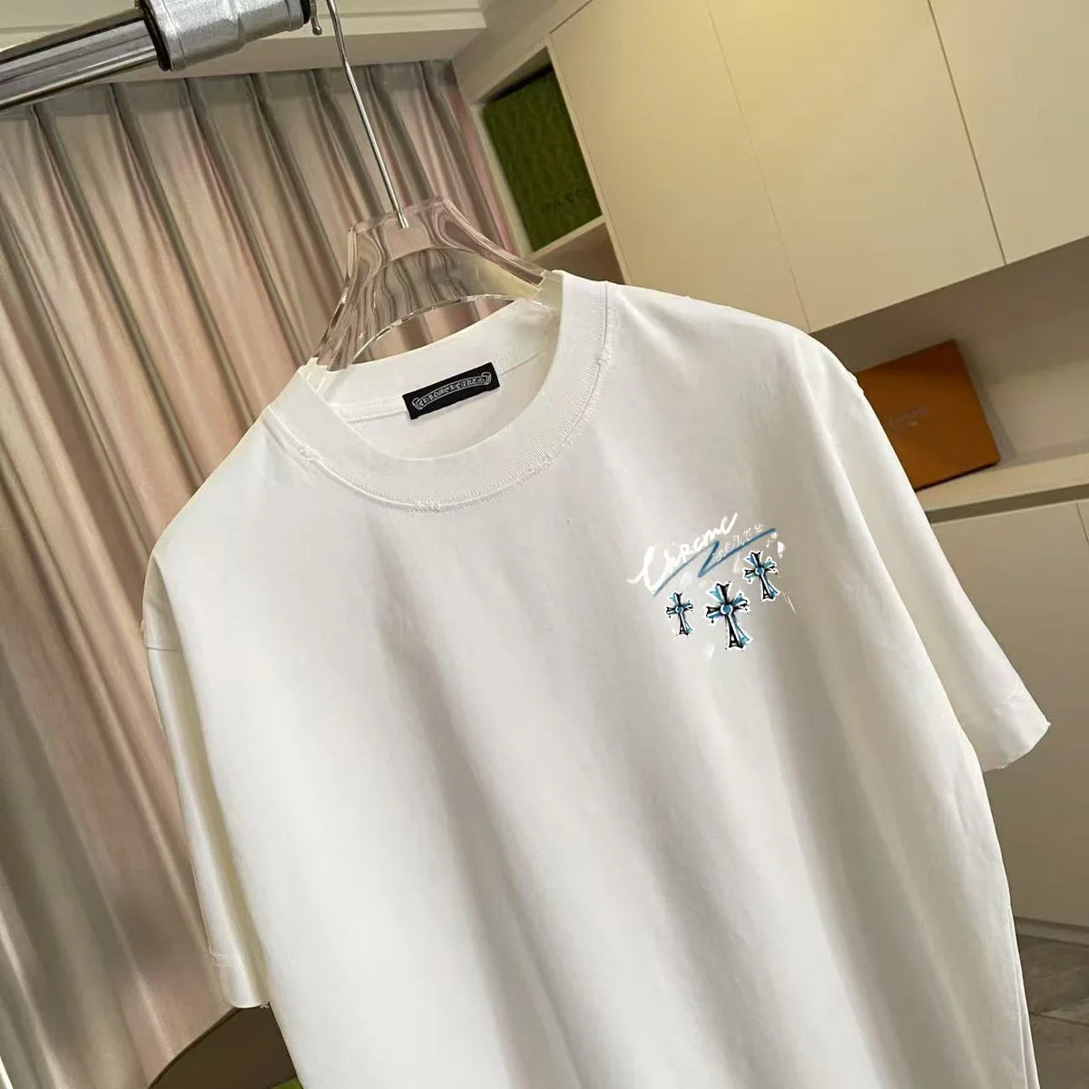 Printed short sleeved t-shirt