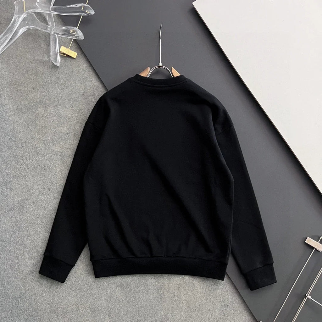 New printed pullover round neck hoodie