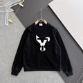 New printed pullover round neck hoodie