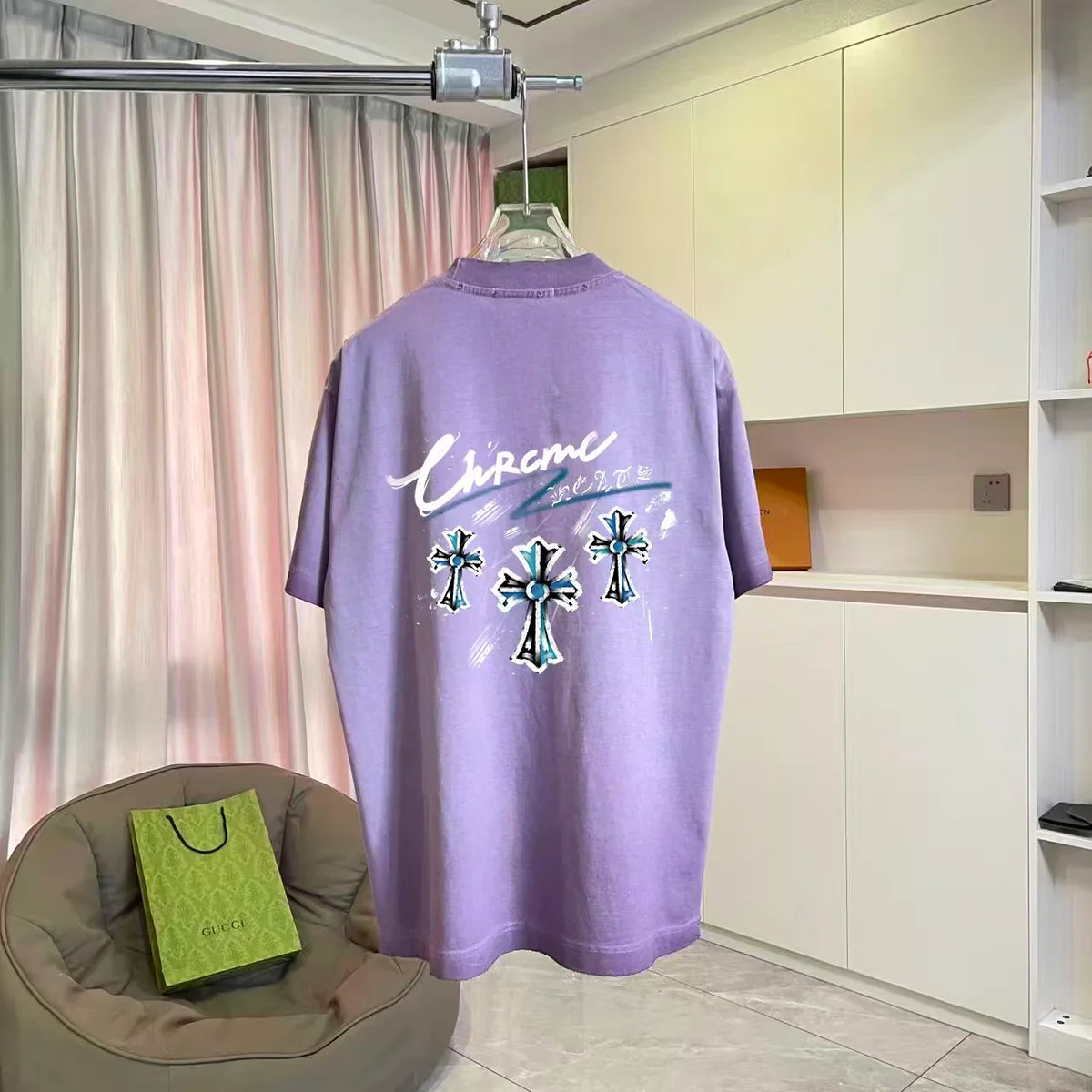 Printed short sleeved t-shirt