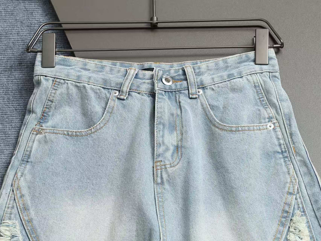 New denim shorts