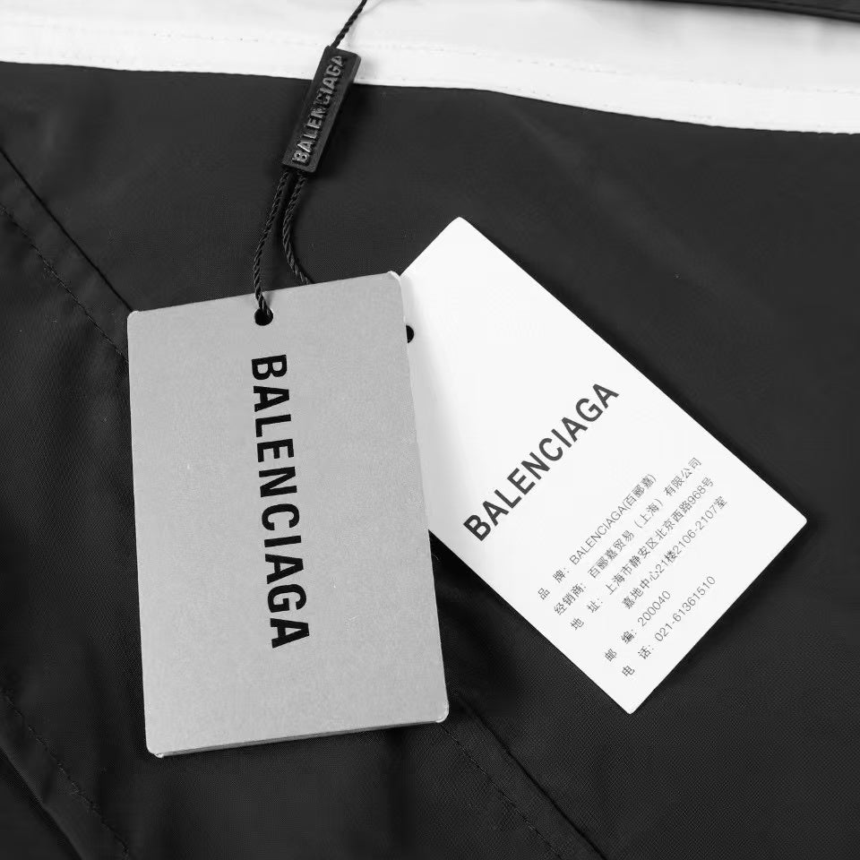 Flame Embroidered Windbreaker Jacket
