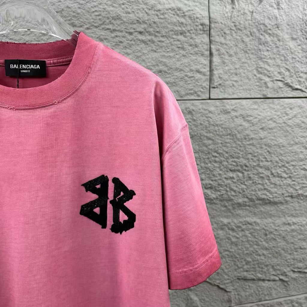New style embroidered and rhinestone T-shirt