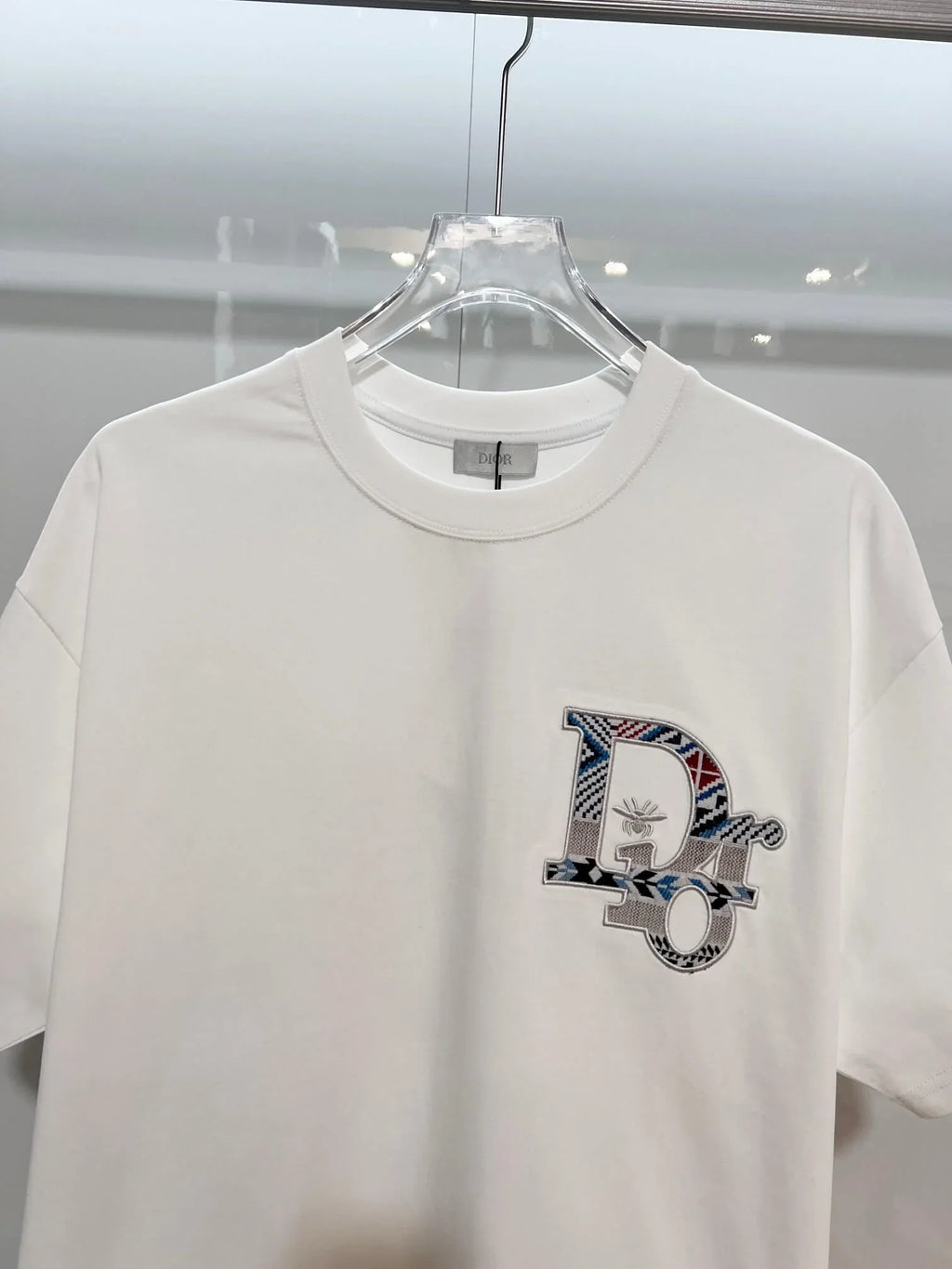 Bee Embroidered Colorblock T-Shirt