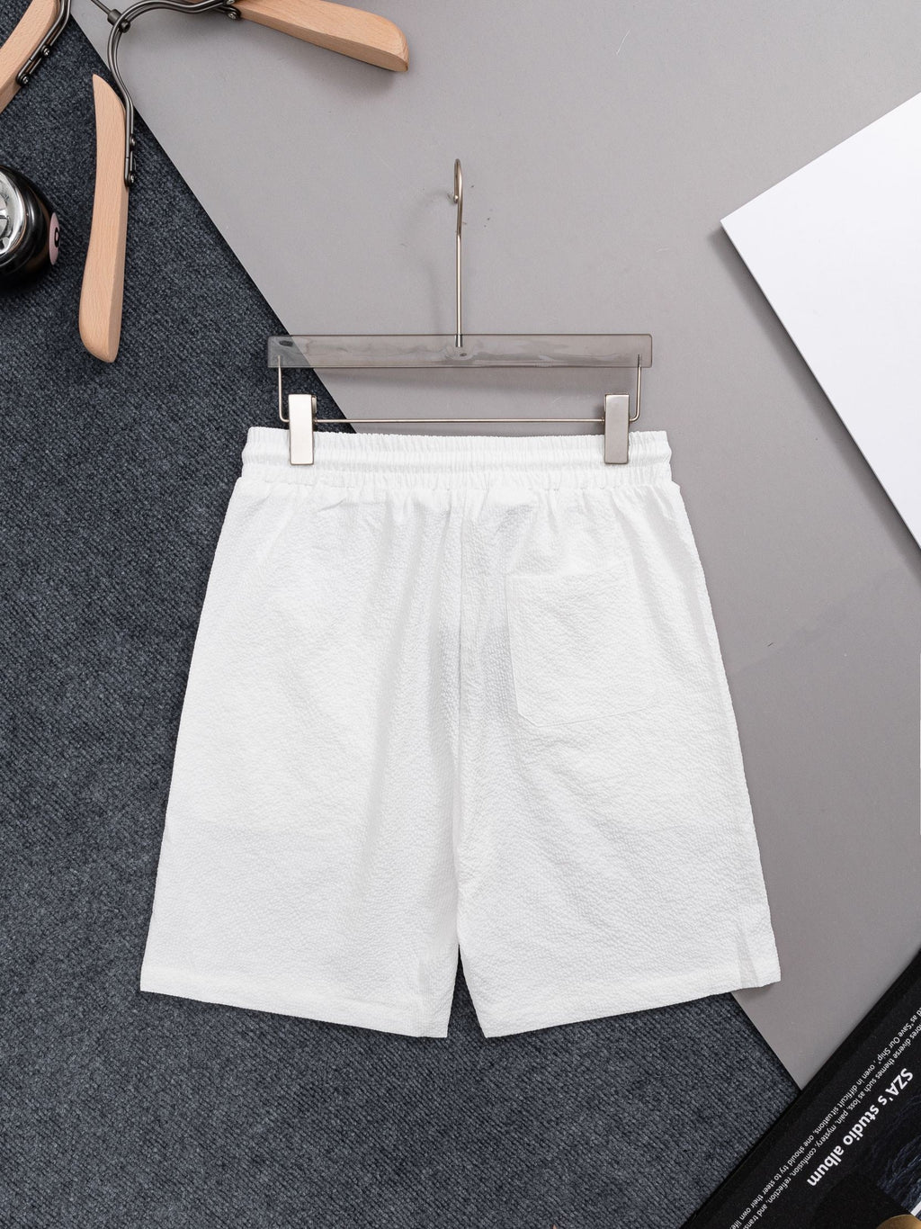 Waffle milk silk quick drying beach shorts