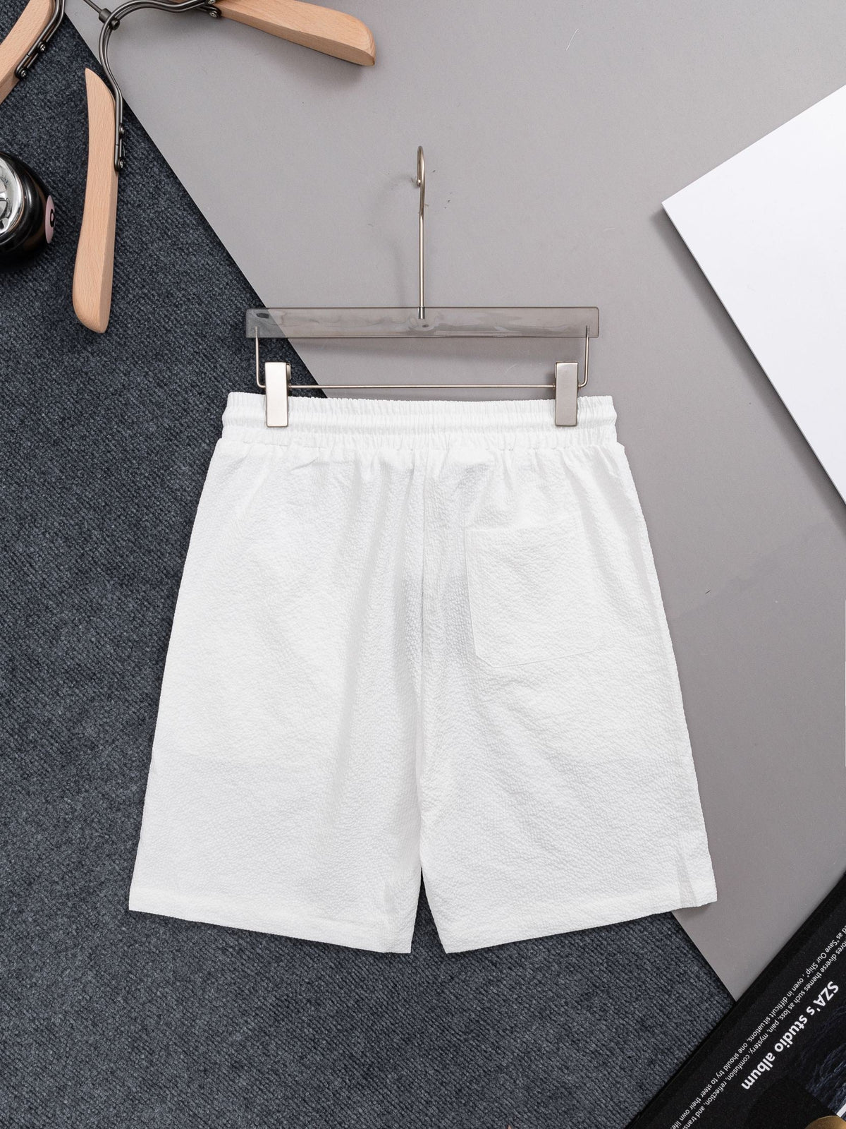Waffle milk silk quick drying beach shorts