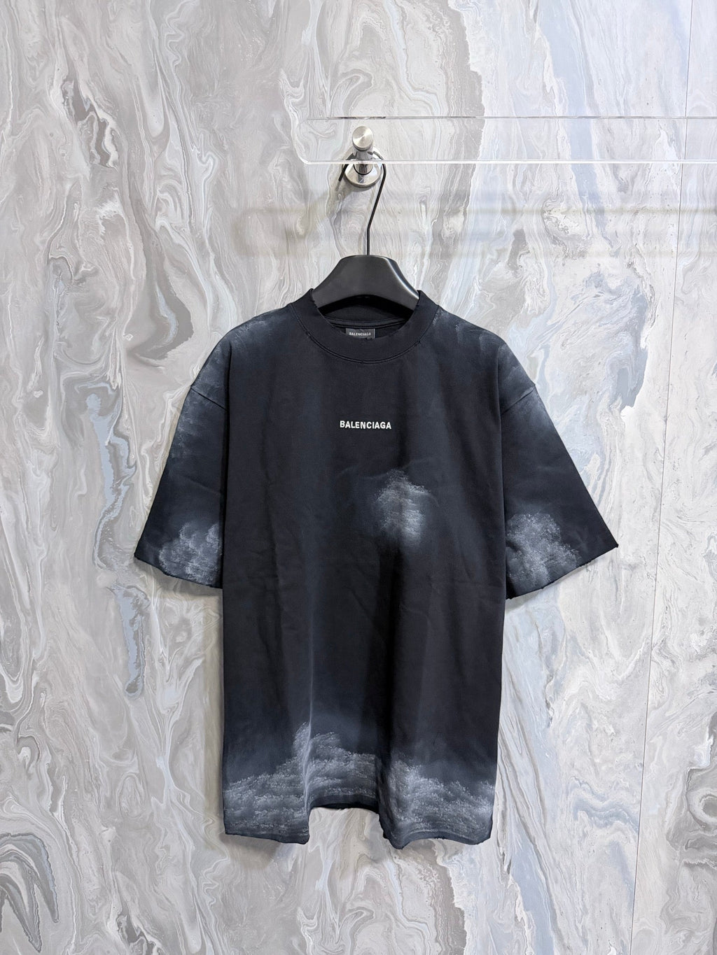 Flat knit short sleeved T-shirt