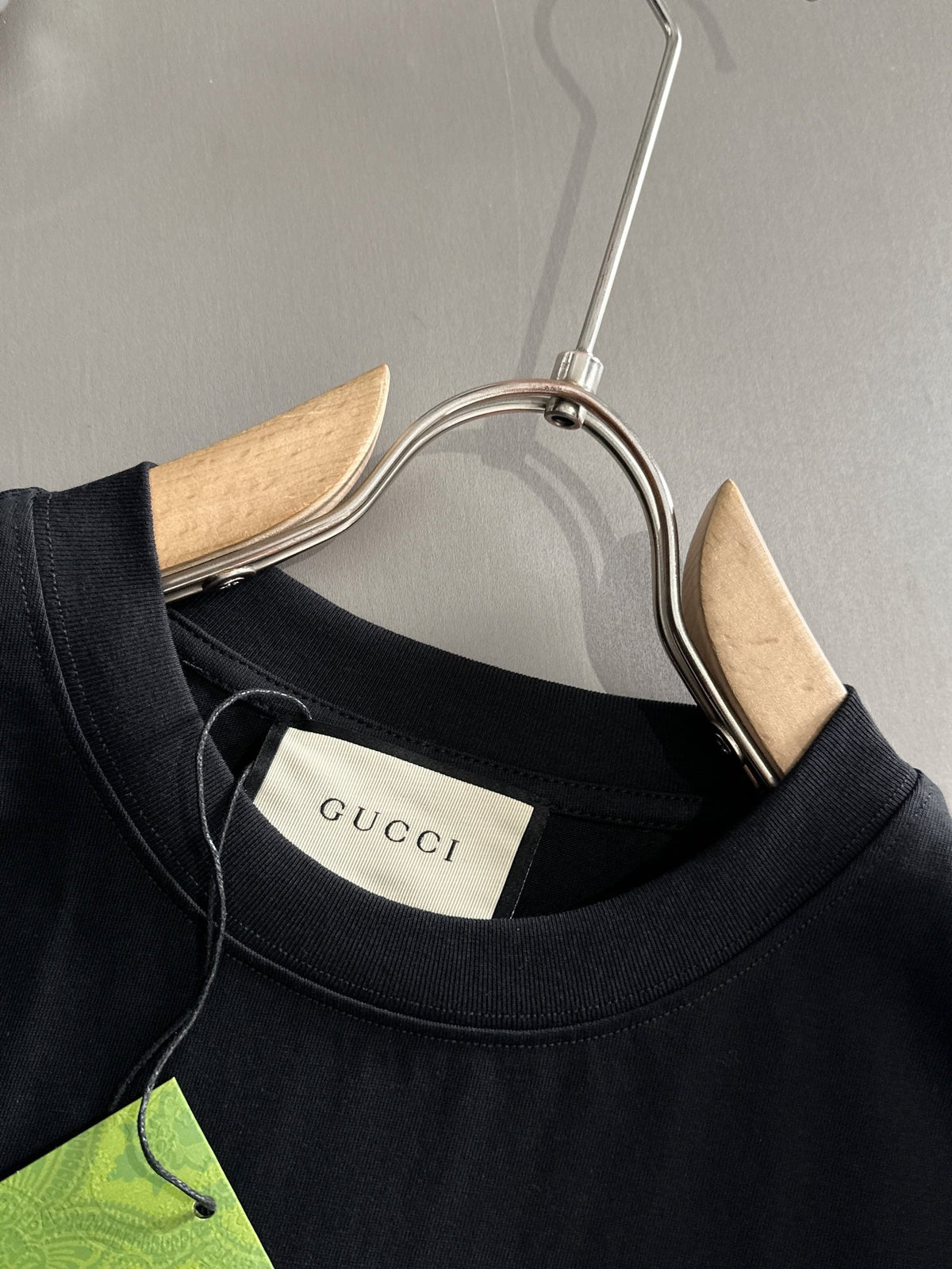 Back plush letter logo short sleeved t-shirt