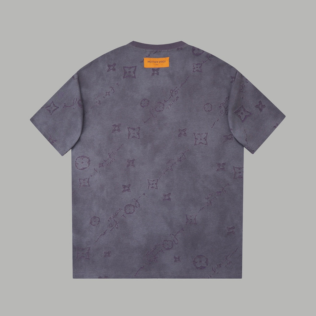 Classic logo burned jacquard short sleeved shirt