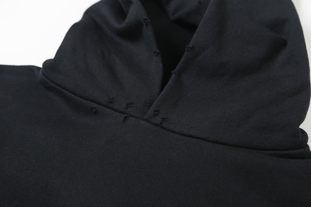 Crack printed hooded sweatshirt