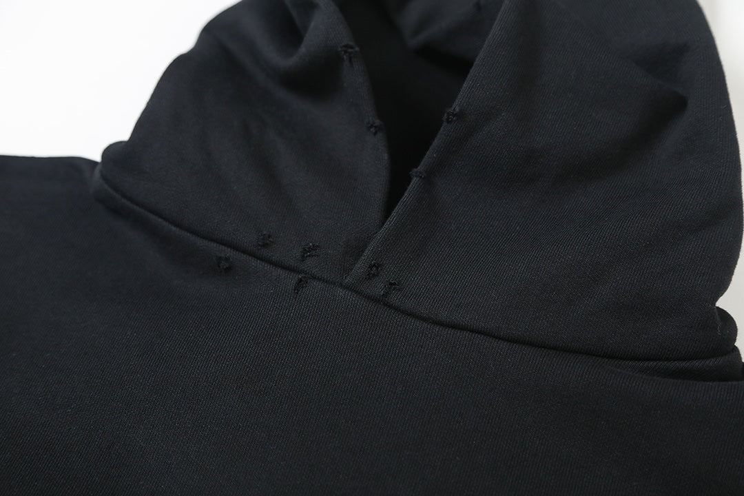 Crack printed hooded sweatshirt