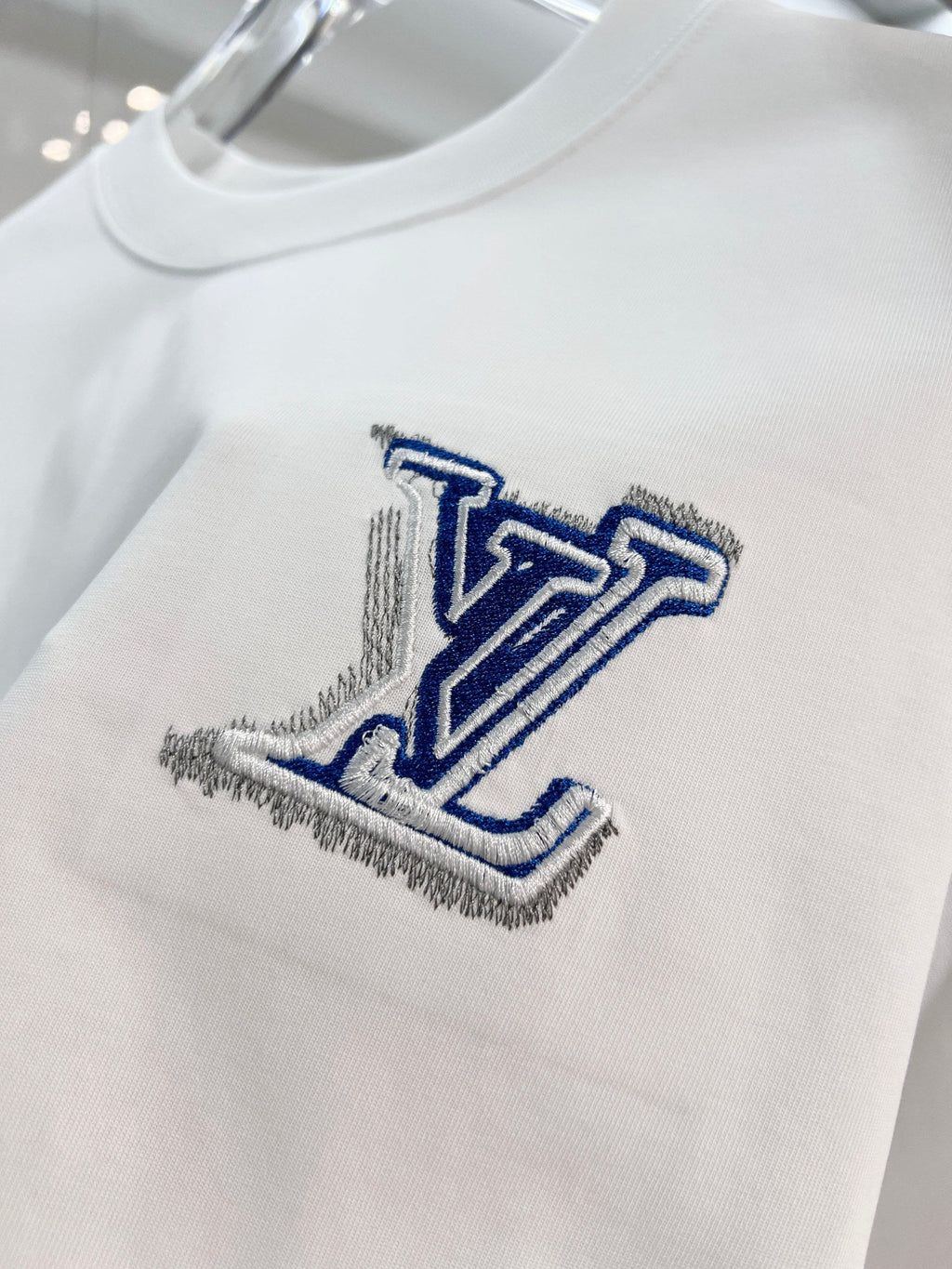 Heavy Industry Layered Embroidered Letter T-shirt
