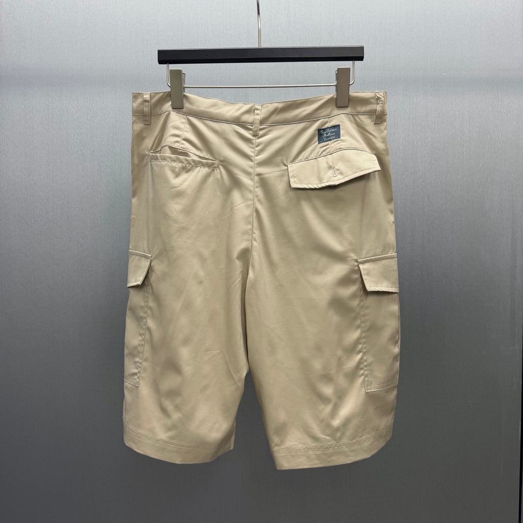 Old flower three-dimensional pocket workwear shorts