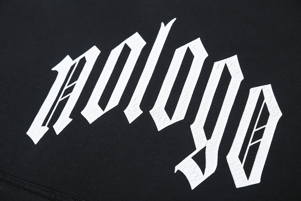 Crack printed hooded sweatshirt
