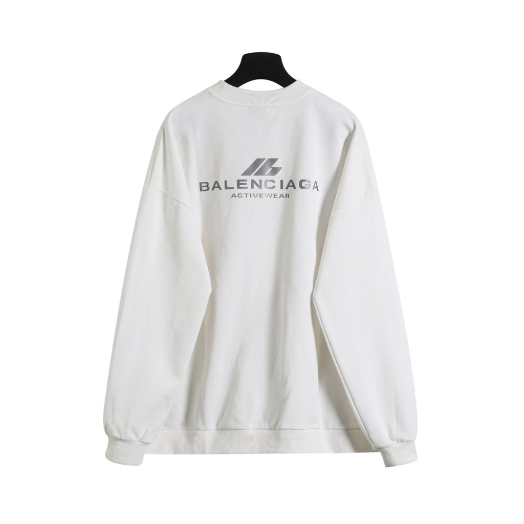 Laser reflective round neck sweatshirt