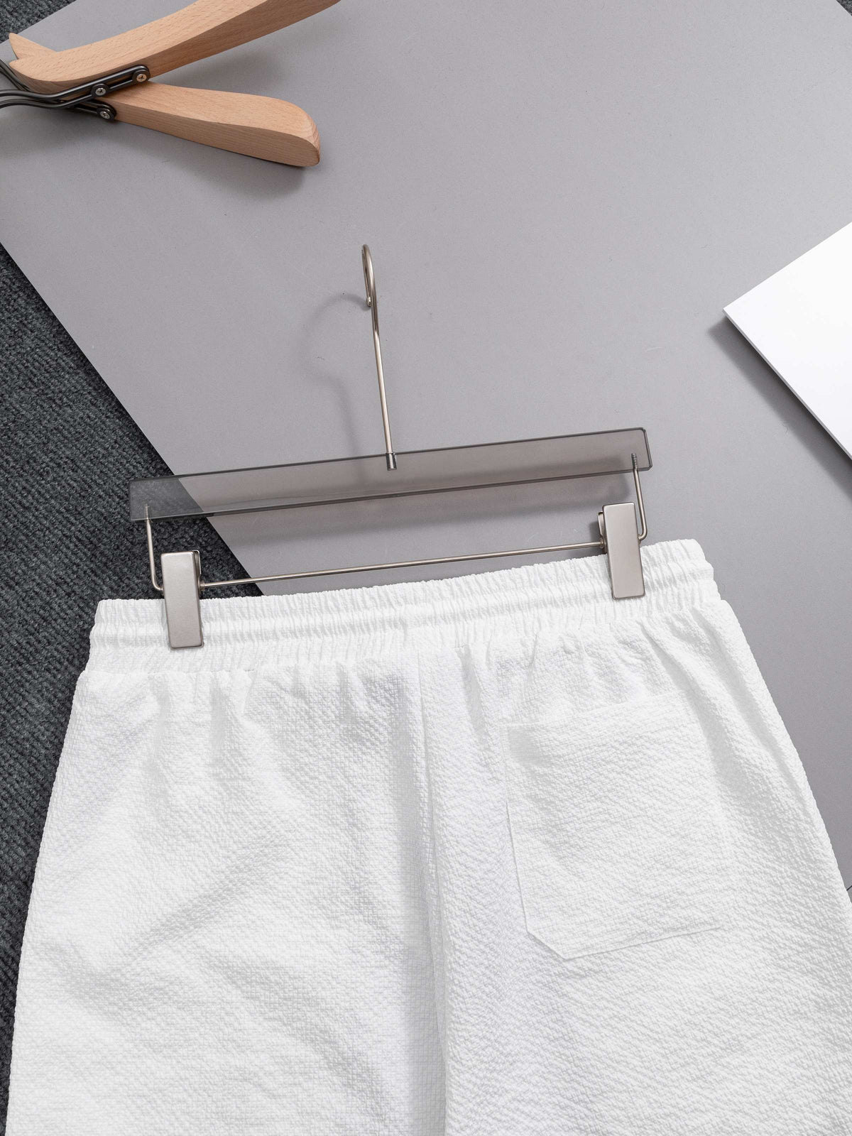New waffle milk silk quick drying beach shorts