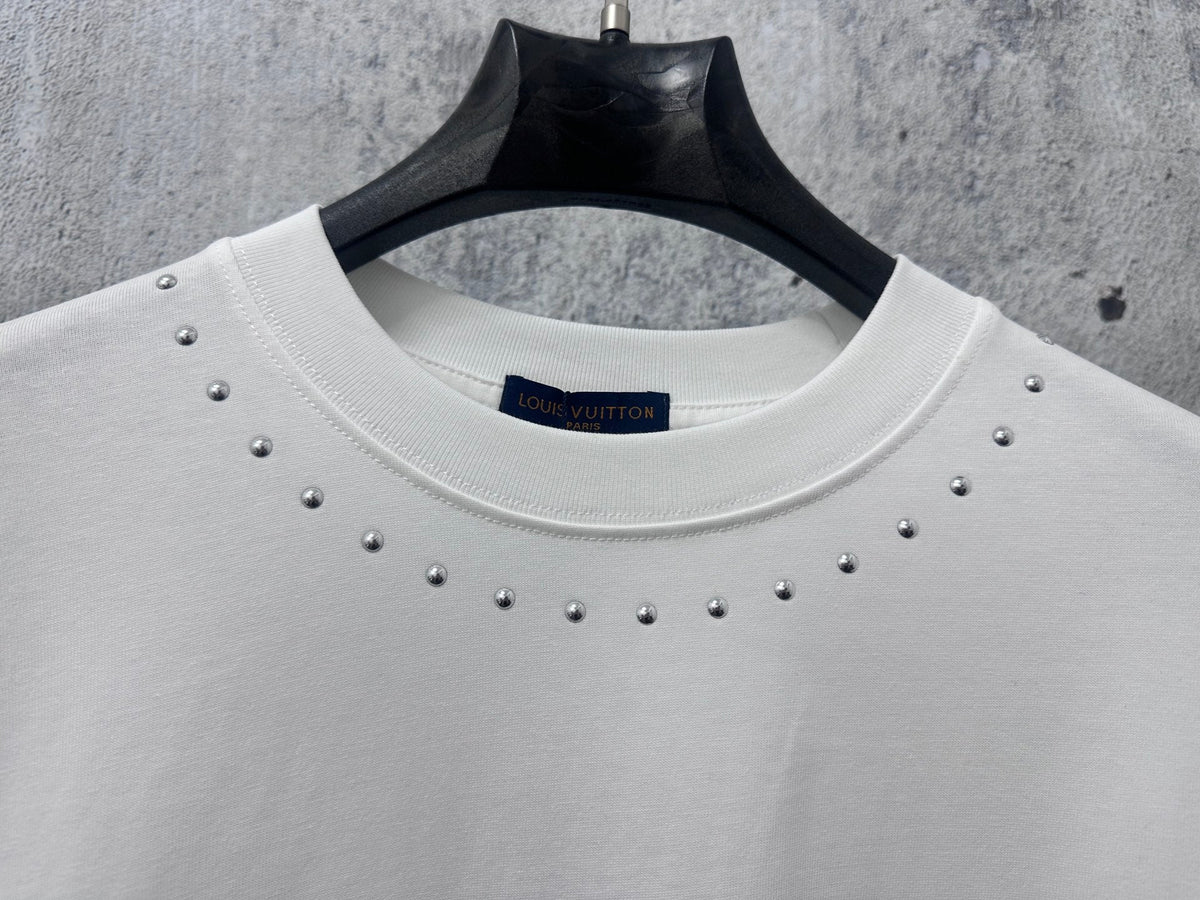 Willow nail rhinestone short sleeved unisex