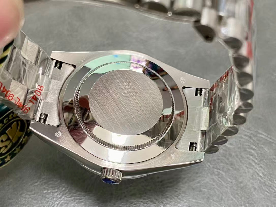 Blue - Silver 904L Steel - Automatic -36mm