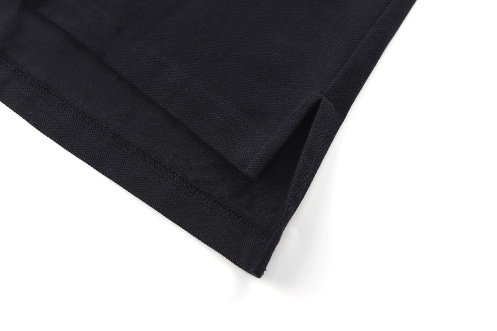Polo collar cotton bead fabric shirt