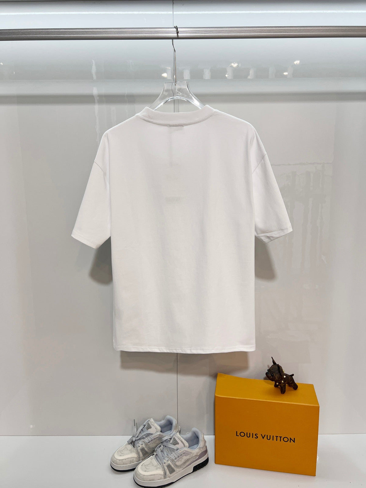 New silver letter short shirt