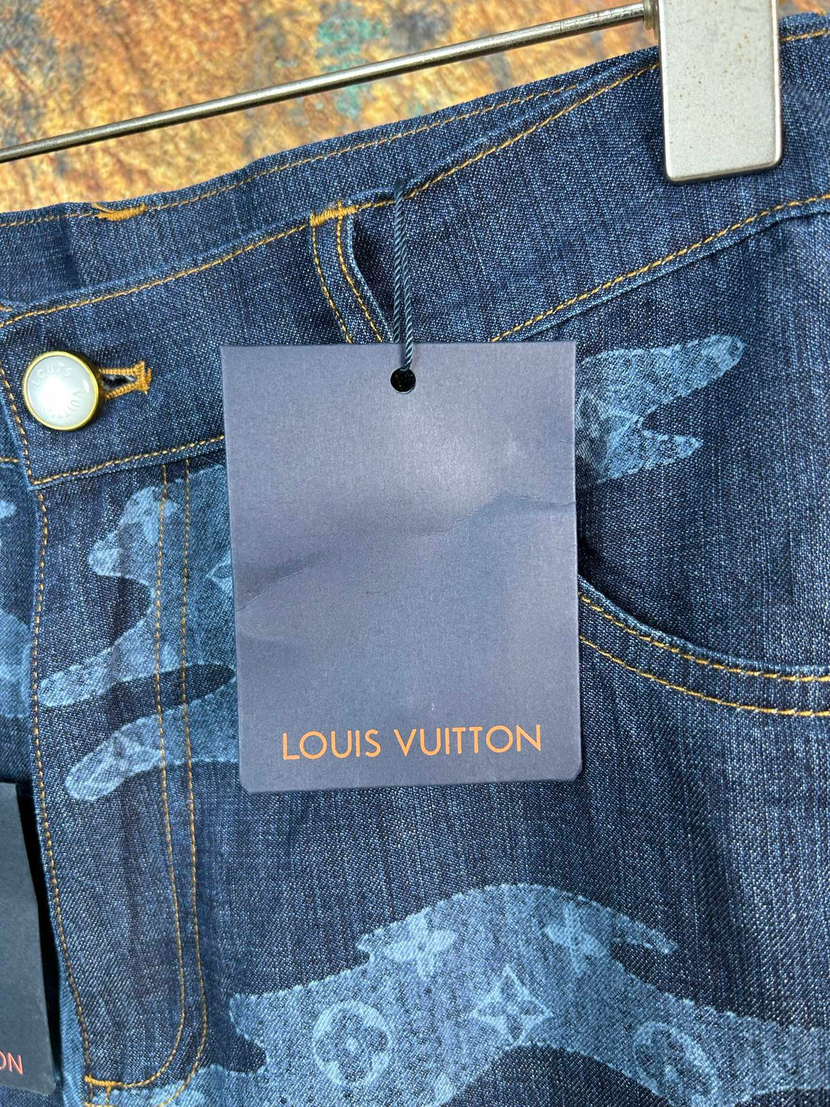 New cloud youth fabric zipper opening denim shorts