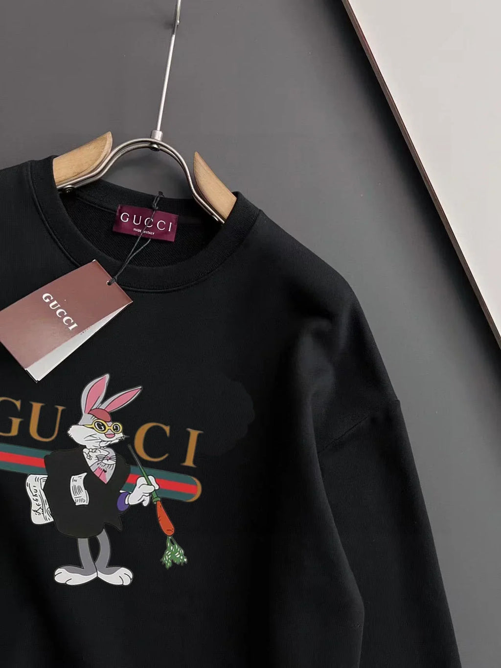 New printed pullover round neck hoodie