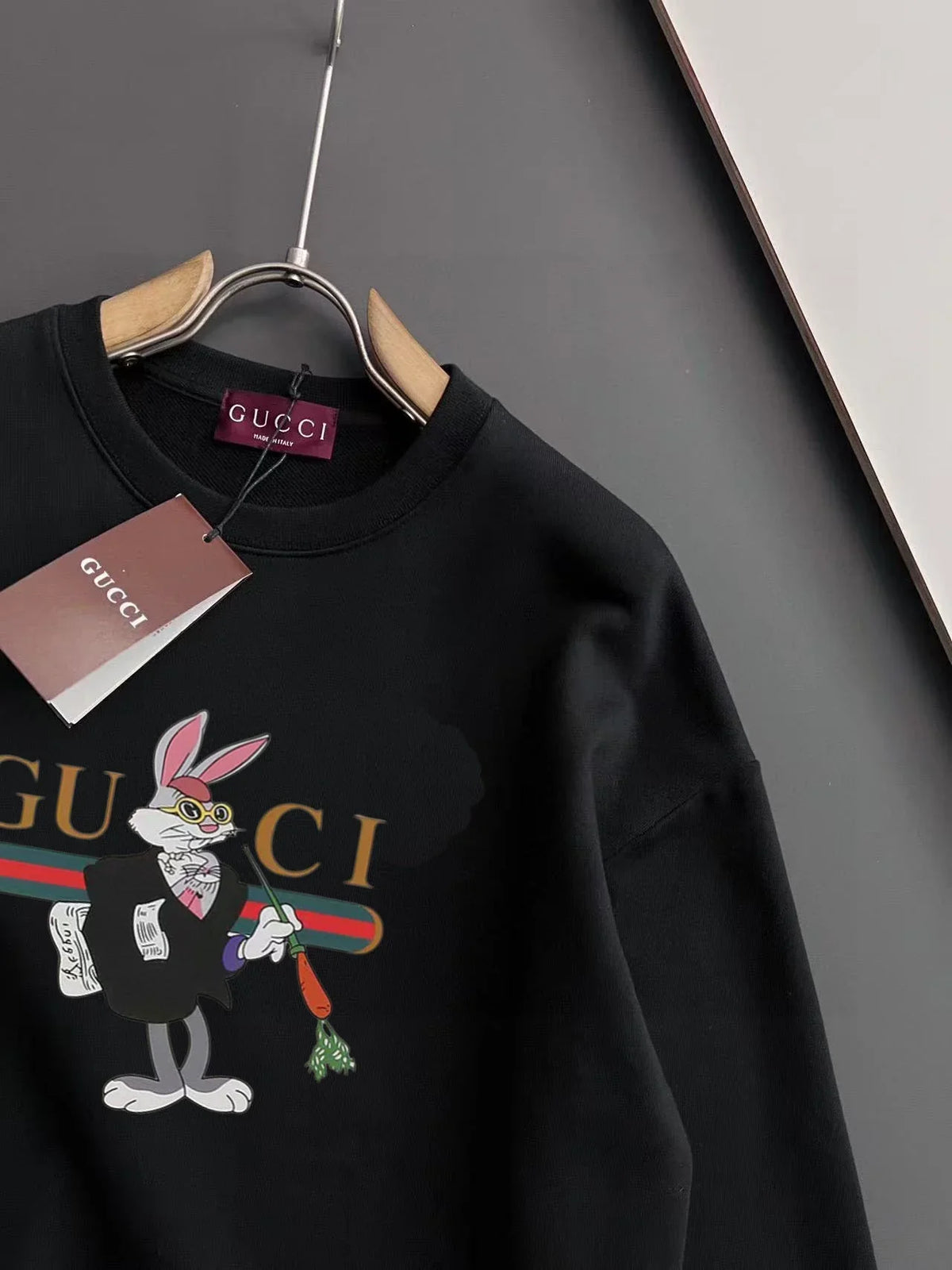 New printed pullover round neck hoodie
