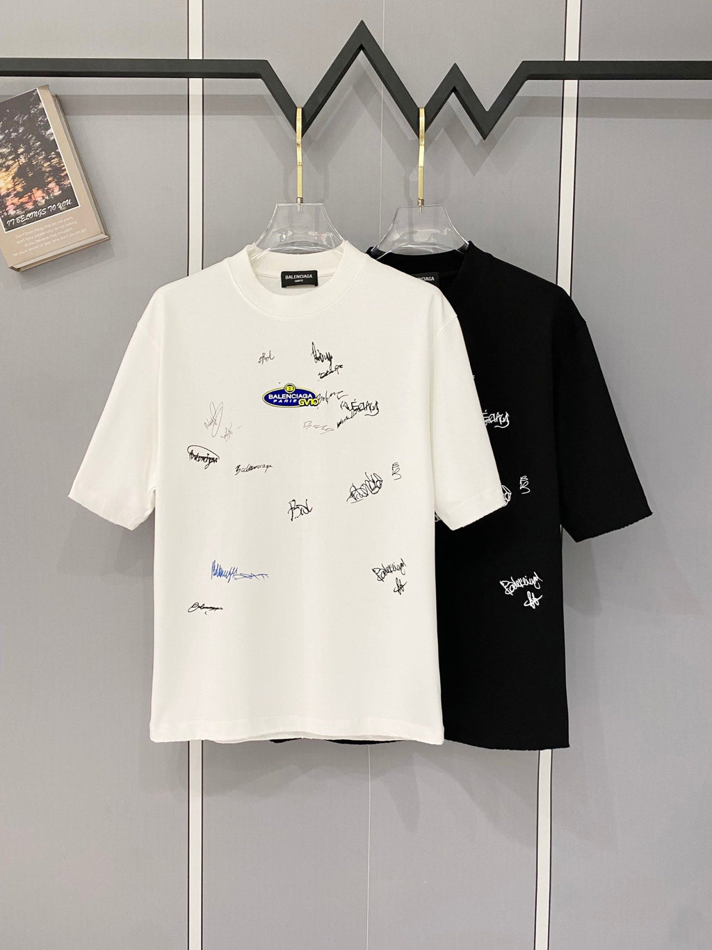 Classic letter printed pure cotton T-shirt -9