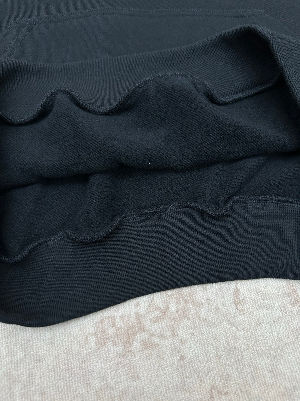 Embroidered Hoodie with Falling Shoulders