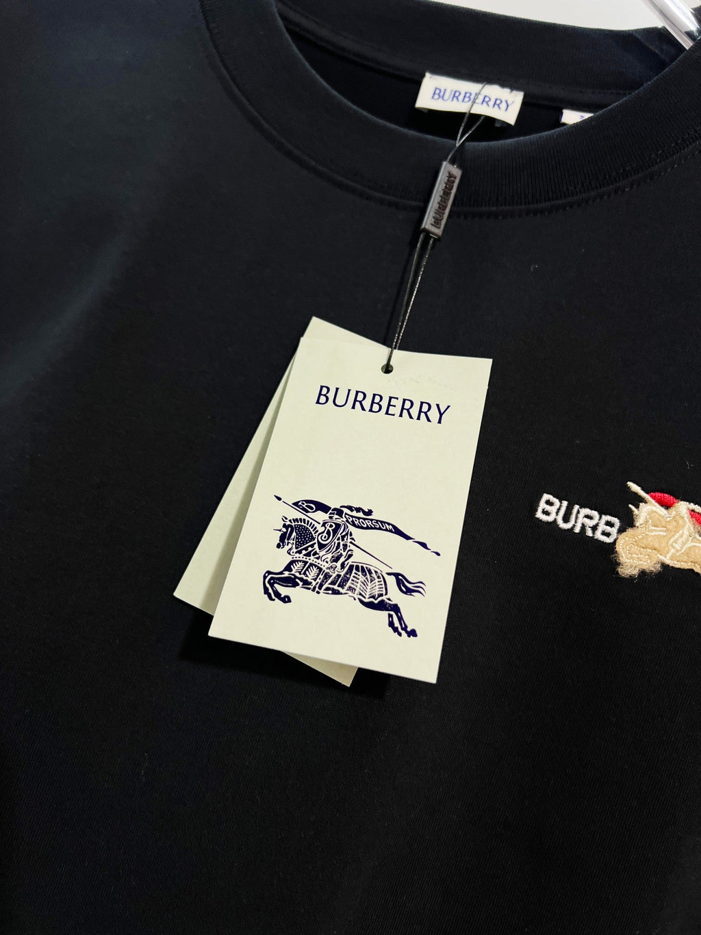 New plush warhorse embroidered letter short sleeved shirt